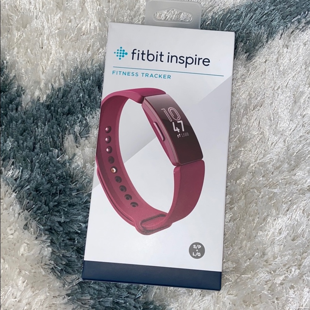 BNIB Fitbit Inspire Sangria + Small / Large Bands